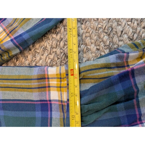 Mini Boden Johnnie B Green Plaid Dress Long Sleeve Cotton Holiday Girls 6-7 - Picture 6 of 8